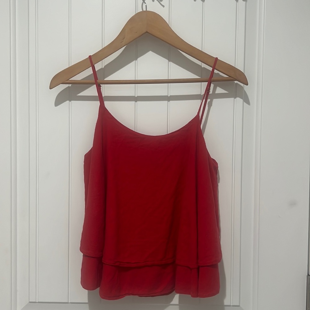 BP by Nordstrom flowy red tank